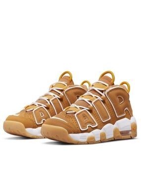 Nike Wheat/Tan Air More Uptempo Retro Sneakers Size 6.5Y Big Kid